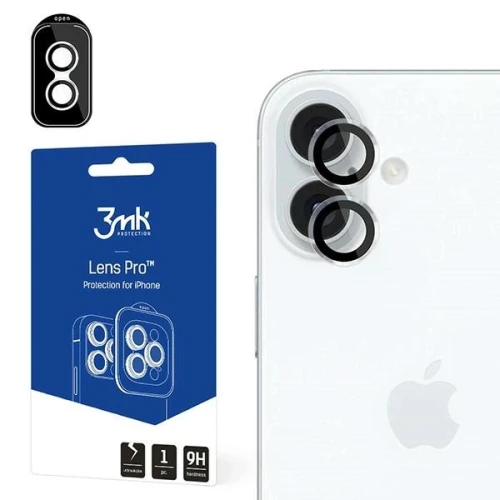 Szkło hybrydowe na obiektyw aparatu 3MK Lens Protection Pro Apple iPhone 16 / 16 Plus Transparent