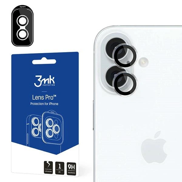 Szkło hybrydowe na obiektyw aparatu 3MK Lens Protection Pro Apple iPhone 16 / 16 Plus Transparent