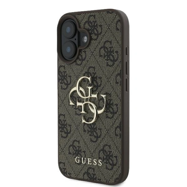 Etui Guess GUHCP16S4GMGBR Apple iPhone 16 hardcase 4G Big Logo brązowy
