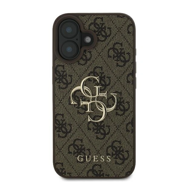 Etui Guess GUHCP16S4GMGBR Apple iPhone 16 hardcase 4G Big Logo brązowy