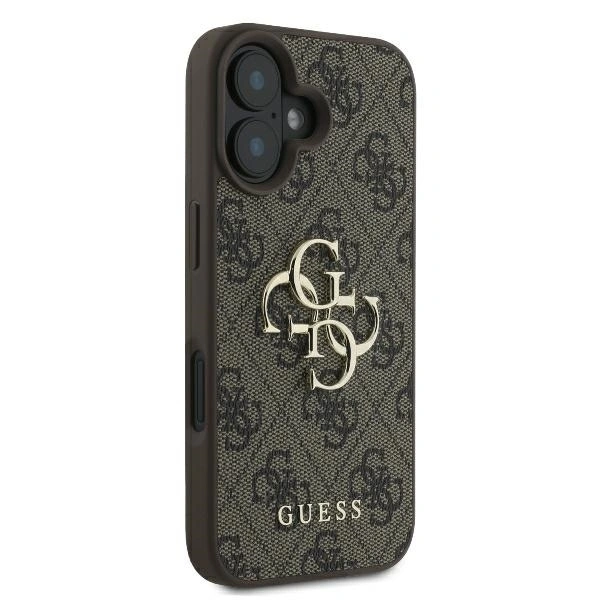 Etui Guess GUHCP16S4GMGBR Apple iPhone 16 hardcase 4G Big Logo brązowy