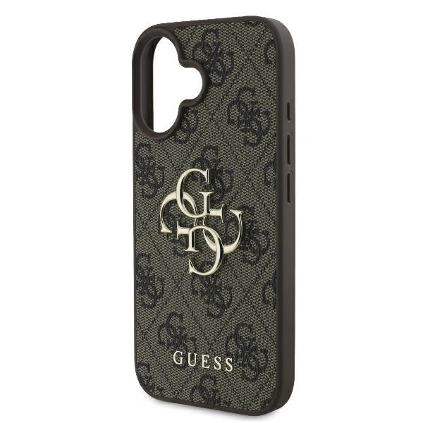Etui Guess GUHCP16S4GMGBR Apple iPhone 16 hardcase 4G Big Logo brązowy