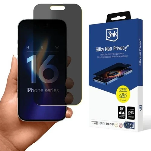 Folia prywatyzująca 3MK Silky Matt Privacy Apple iPhone 16