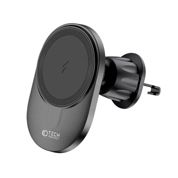 Uchwyt samochodowy z ładowarką bezprzewodową MagSafe Tech-Protect MM15W-V1 Dashboard & Vent Car Moun