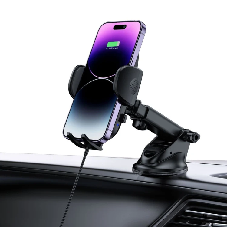 Uchwyt samochodowy z ładowarką bezprzewodową Tech-Protect CM15W-V1 Car Mount Wireless Charger 15W Bl