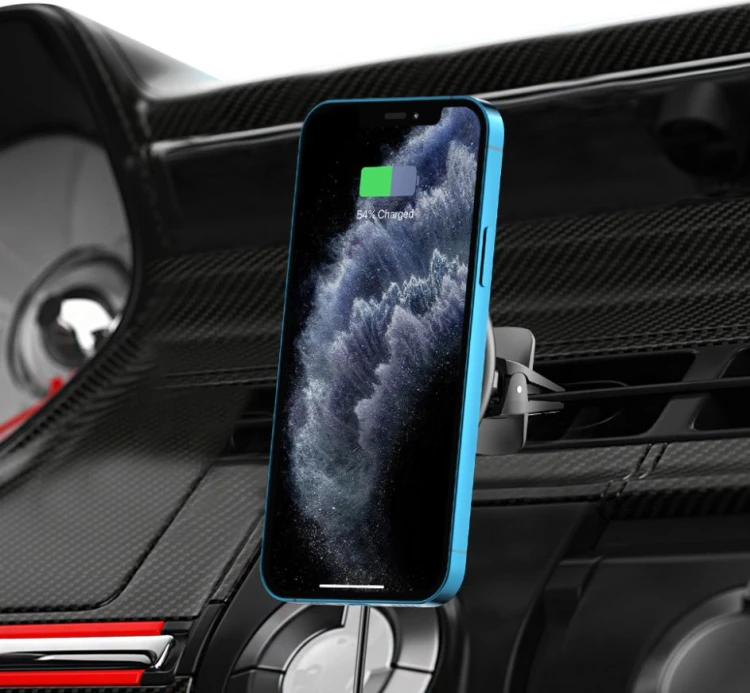 Uchwyt samochodowy Tech-Protect A2 Magnetic MagSafe Vent Car Mount Wireless Charger 15W Black