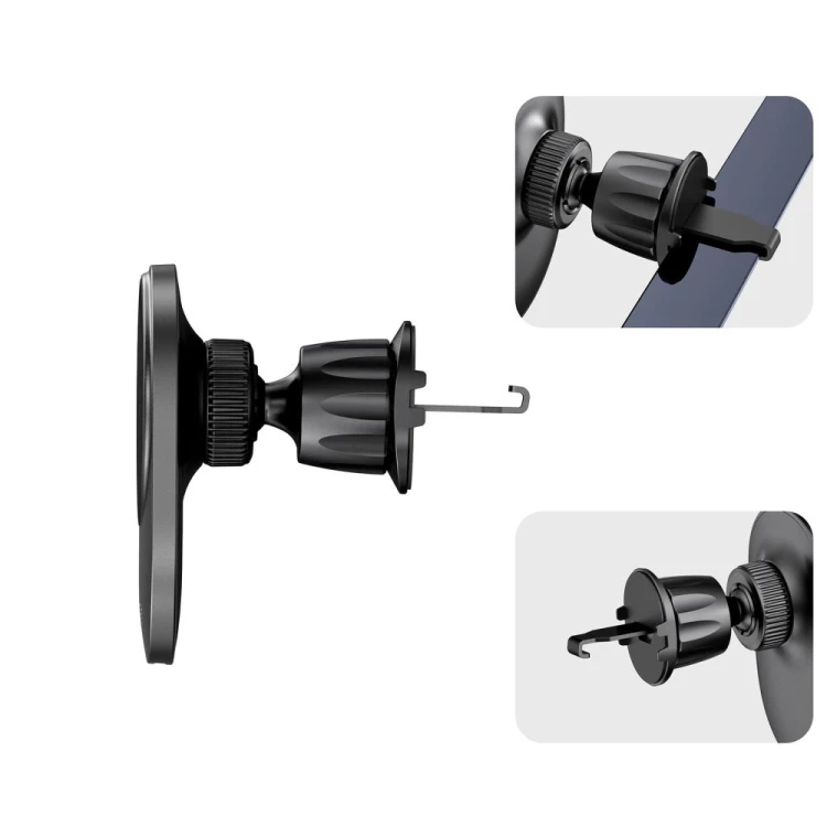 Uchwyt samochodowy z ładowarką bezprzewodową MagSafe Tech-Protect MM15W-V1 Magnetic Vent Car Mount W