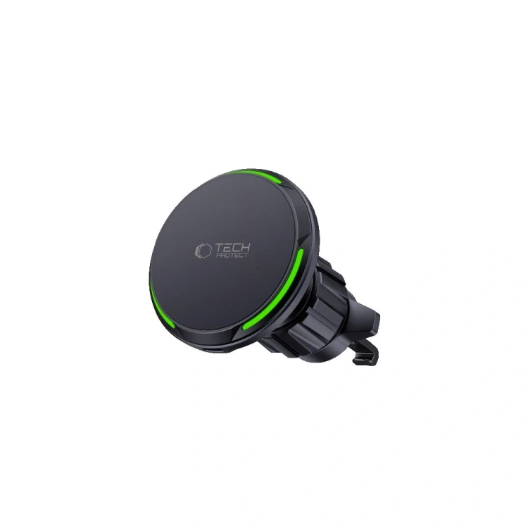 Uchwyt samochodowy Tech-Protect MM15W-V6 Qi2 Magnetic Magsafe Dashboard & Vent Car Mount Wireless Ch
