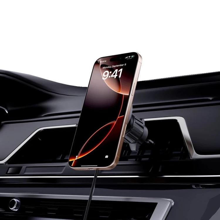 Uchwyt samochodowy Tech-Protect MM15W-V6 Qi2 Magnetic Magsafe Dashboard & Vent Car Mount Wireless Ch
