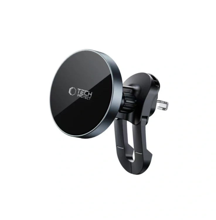 Uchwyt samochodowy do kratki z ładowarką 15W + 2x blaszki magnetyczne Tech-Protect MM15W-V5 Magnetic