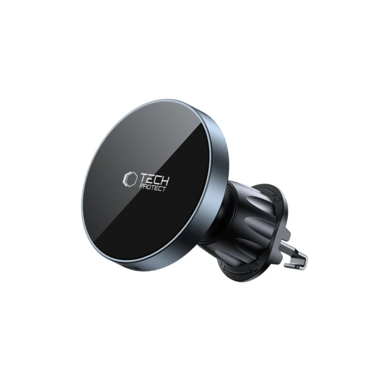 Uchwyt samochodowy do kratki / do gniazda CD z ładowarką 15W + 2x blaszki magnetyczne Tech-Protect M