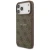 Etui Guess 4G Ring Classic Logo MagSafe do Apple iPhone 17 Pro Max brązowy