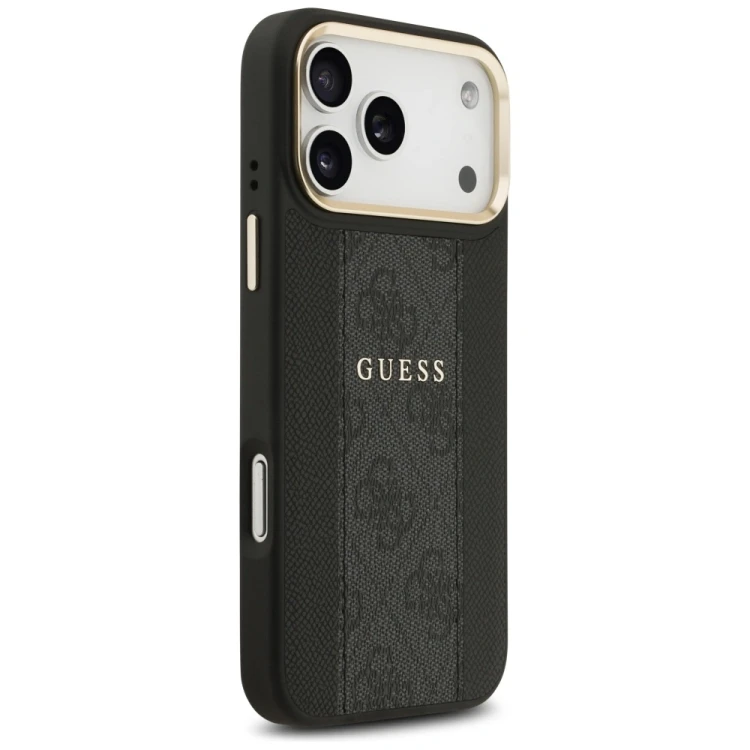 Etui Guess 4G Stripe MagSafe do Apple iPhone 17 Pro Max czarny