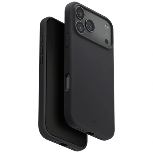 Etui UNIQ Lino do Apple iPhone 17 Pro Max Magclick Charging szary