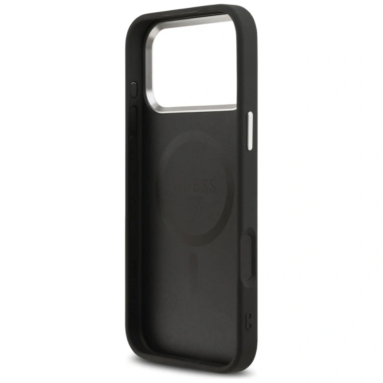 Etui Guess Classic Logo MagSafe do Apple iPhone 17 Pro Max czarny