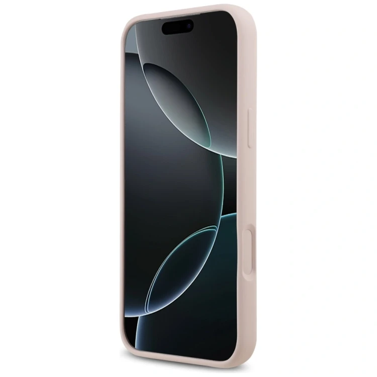 Etui Guess Silicone Big 4G Script do Apple iPhone 17 Pro Max różowy