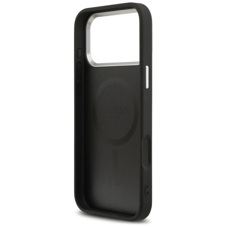 Etui Guess Triangle Logo MagSafe do Apple iPhone 17 Pro Max czarny