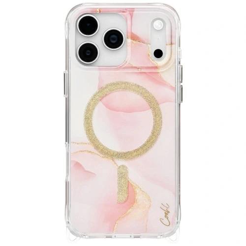 Etui UNIQ Coehl Aeris do Apple iPhone 17 Pro Max Magnetic Charging różowy