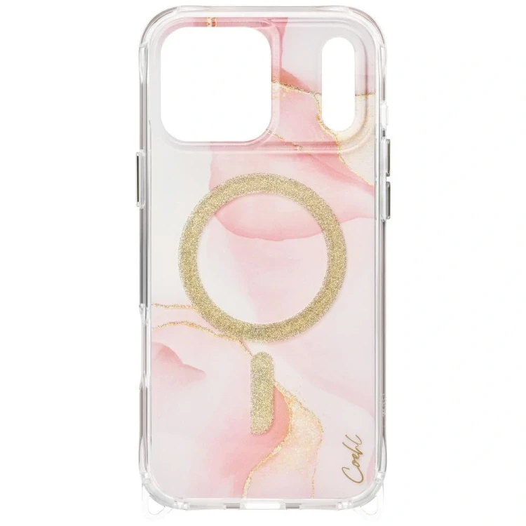 Etui UNIQ Coehl Aeris do Apple iPhone 17 Pro Max Magnetic Charging różowy