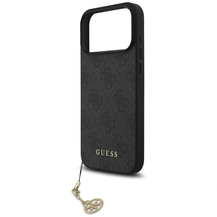 Etui Guess 4G Charms Collection MagSafe do Apple iPhone 17 Pro Max czarny
