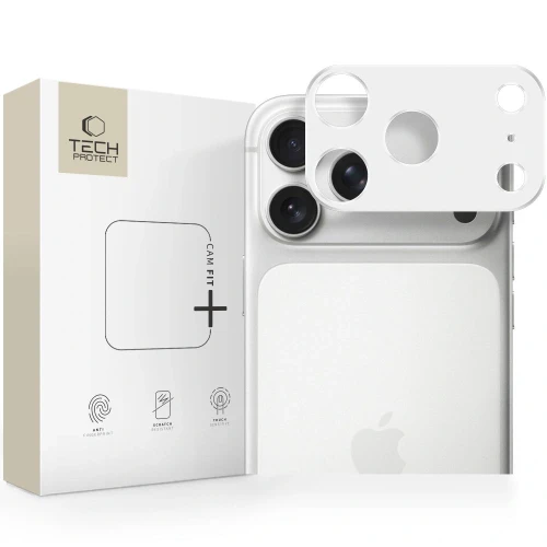 Osłona aparatu Tech-Protect Camalloy Fit+ do Apple iPhone 17 Pro Max Silver