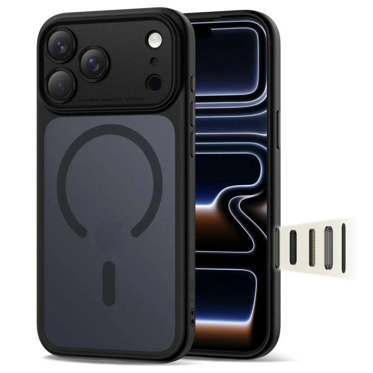 Etui Tech-Protect Magpeak MagSafe CC do Apple iPhone 17 Pro Max Matte Black