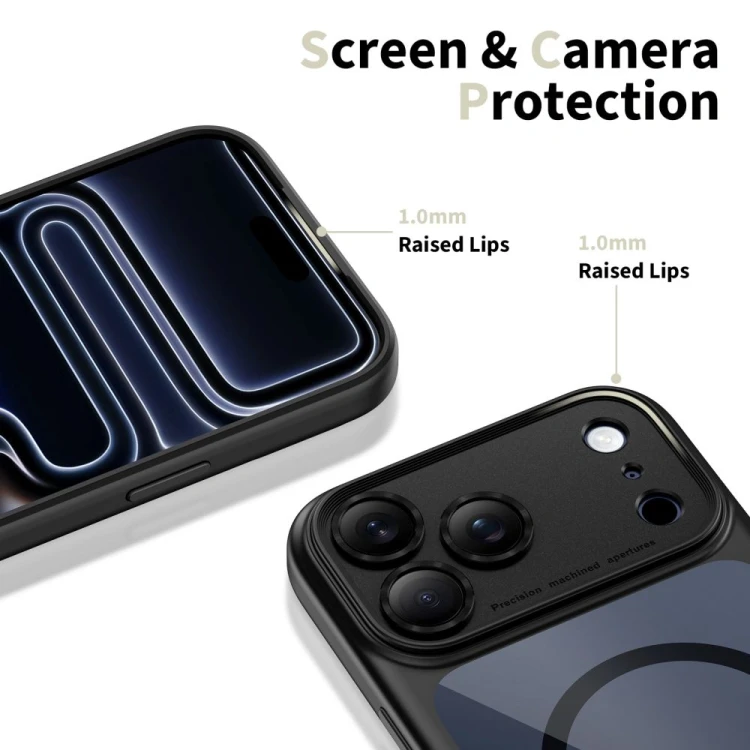 Etui Tech-Protect Magpeak MagSafe CC do Apple iPhone 17 Pro Max Black/clear