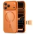 Etui Tech-Protect Magpeak MagSafe CC do Apple iPhone 17 Pro Max Cosmic Orange/clear