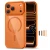 Etui Tech-Protect Magpeak MagSafe CC do Apple iPhone 17 Pro Max Cosmic Orange/clear