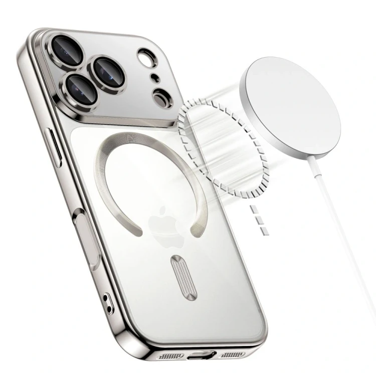 Etui Tech-Protect Flexair Magflex Magsafe iPhone 17 Pro Max Shiny Silver