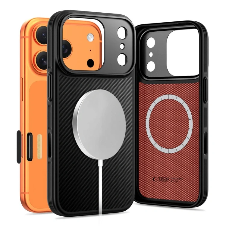 Etui Tech-Protect Flexair Kevlar Aramid Magsafe iPhone 17 Pro Max Black