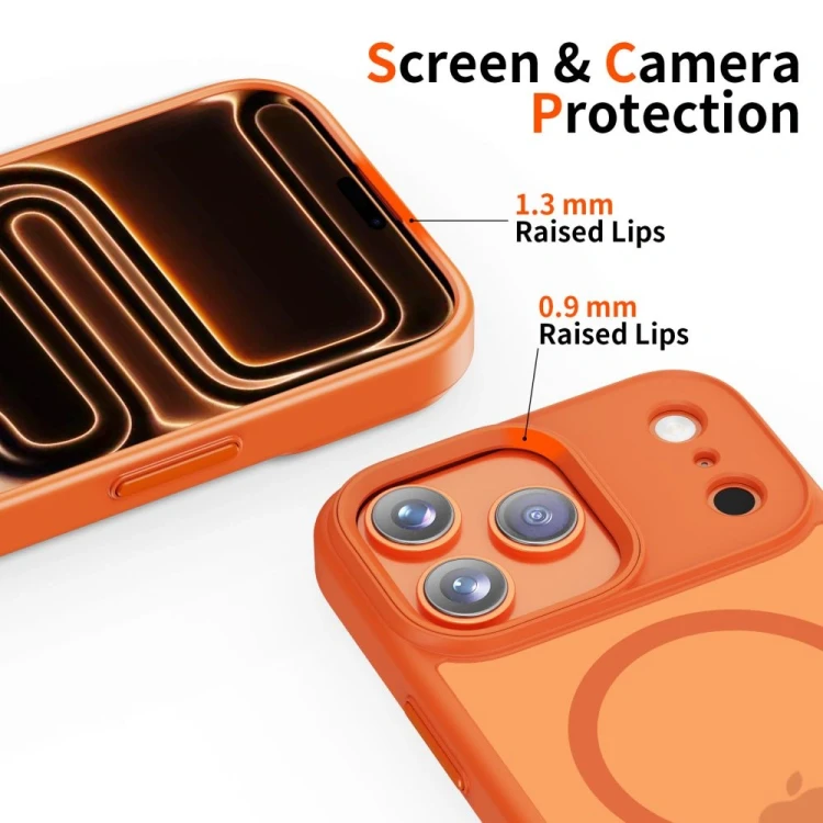 Etui Tech-Protect Magmat MagSafe do Apple iPhone 17 Pro Max Matte Cosmic Orange