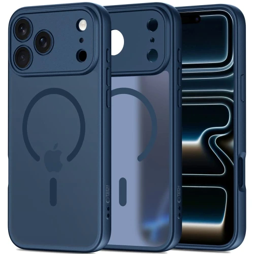 Etui Tech-Protect BasicMag MagSafe do Apple iPhone 17 Pro Max Matte Deep Blue