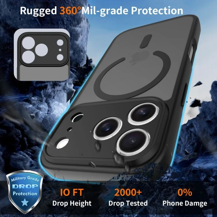 Etui Tech-Protect BasicMag MagSafe do Apple iPhone 17 Pro Max Matte Deep Blue