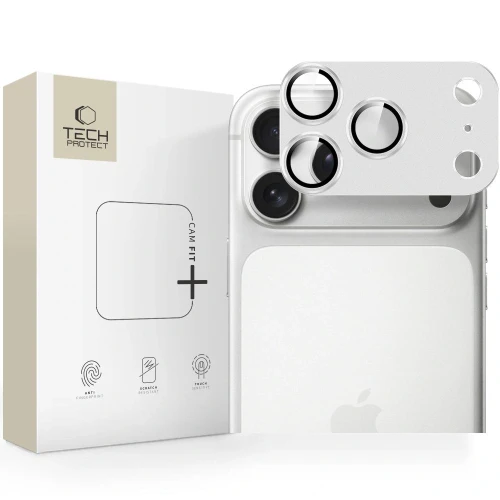 Osłona aparatu Tech-Protect Camfull Fit+ do Apple iPhone 17 Pro Max Silver