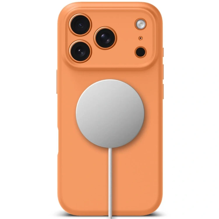 Etui Tech-Protect Silicone MagSafe do Apple iPhone 17 Pro Max Cosmic Orange