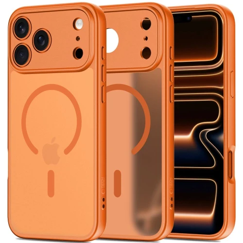Etui Tech-Protect Basicmag MagSafe do Apple iPhone 17 Pro Max Matte Cosmic Orange