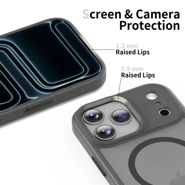 Etui Tech-Protect Magmat MagSafe do Apple iPhone 17 Pro Max Matte Crayon Grey