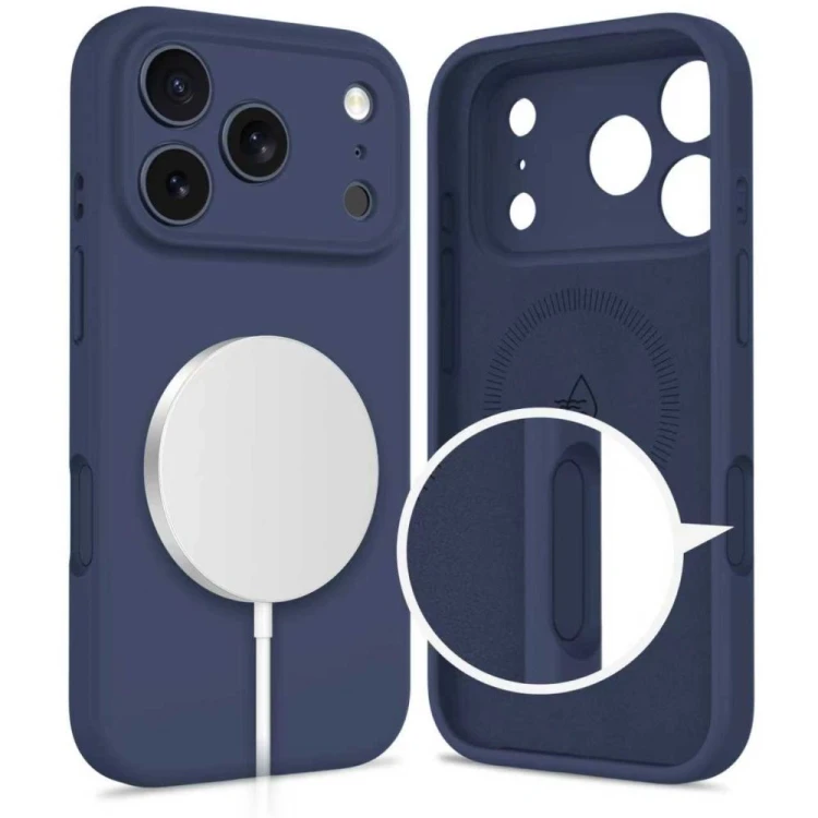 Etui Tech-Protect Silicone MagSafe do Apple iPhone 17 Pro Max Deep Blue