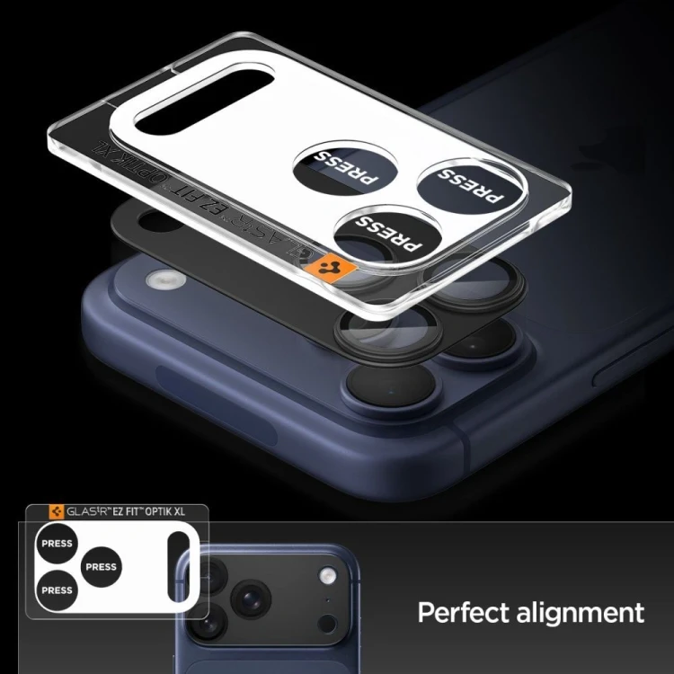 Osłona aparatu Spigen Optik Pro XL Glas.tr ez Fit Camera Protector do Apple iPhone 17 Pro Max Black