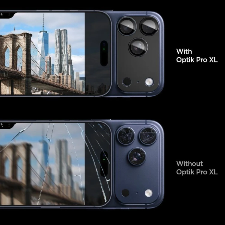 Osłona aparatu Spigen Optik Pro XL Glas.tr ez Fit Camera Protector do Apple iPhone 17 Pro Max Black