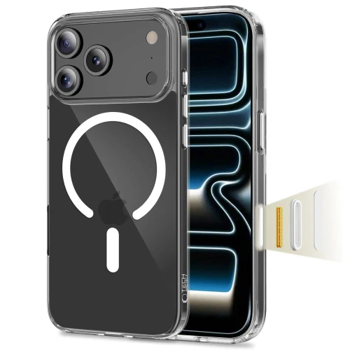Etui Tech-Protect Flexair Hybrid CC MagSafe do Apple iPhone 17 Pro Max Clear