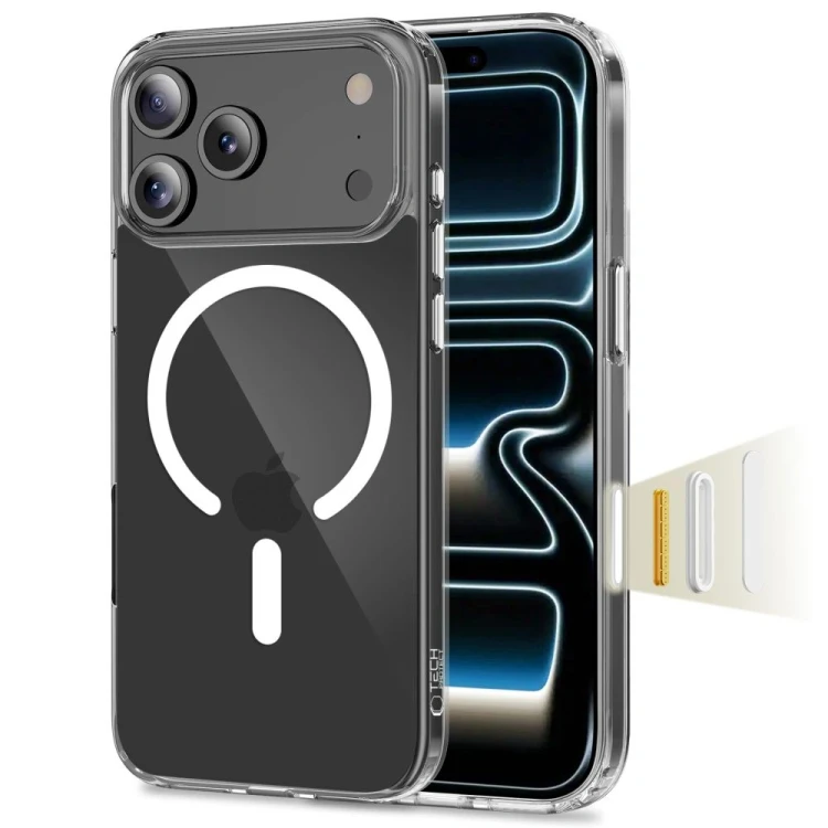 Etui Tech-Protect Flexair Hybrid CC MagSafe do Apple iPhone 17 Pro Max Clear