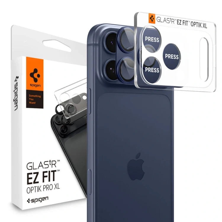 Osłona aparatu Spigen Optik Pro XL Glas.tr ez Fit Camera Protector do Apple iPhone 17 Pro Max Blue