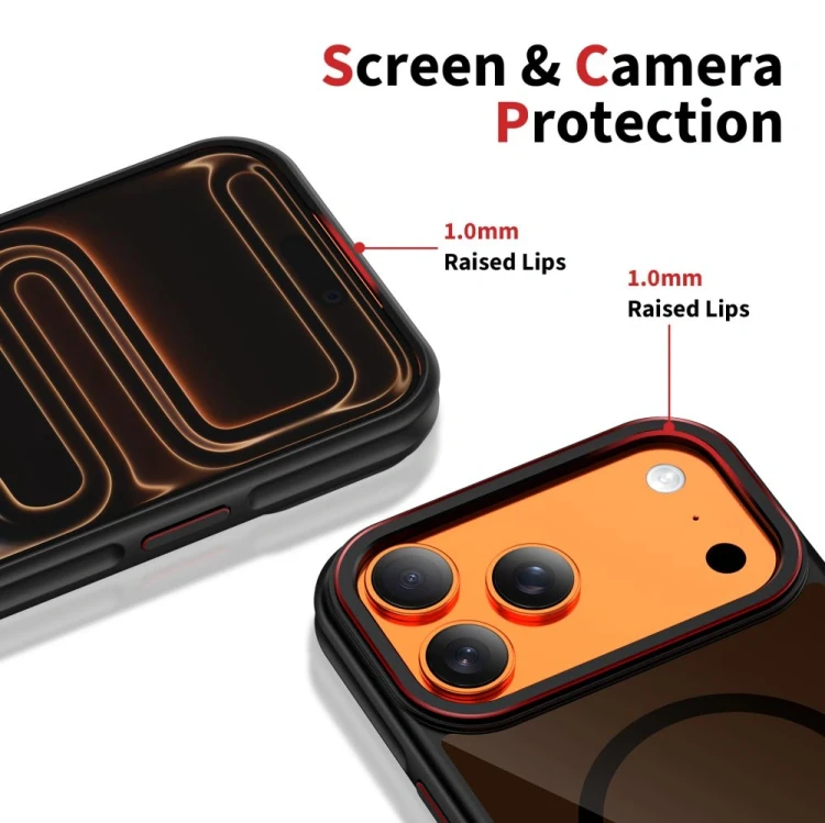 Etui Tech-Protect MagHybrid MagSafe do Apple iPhone 17 Pro Max Black/red