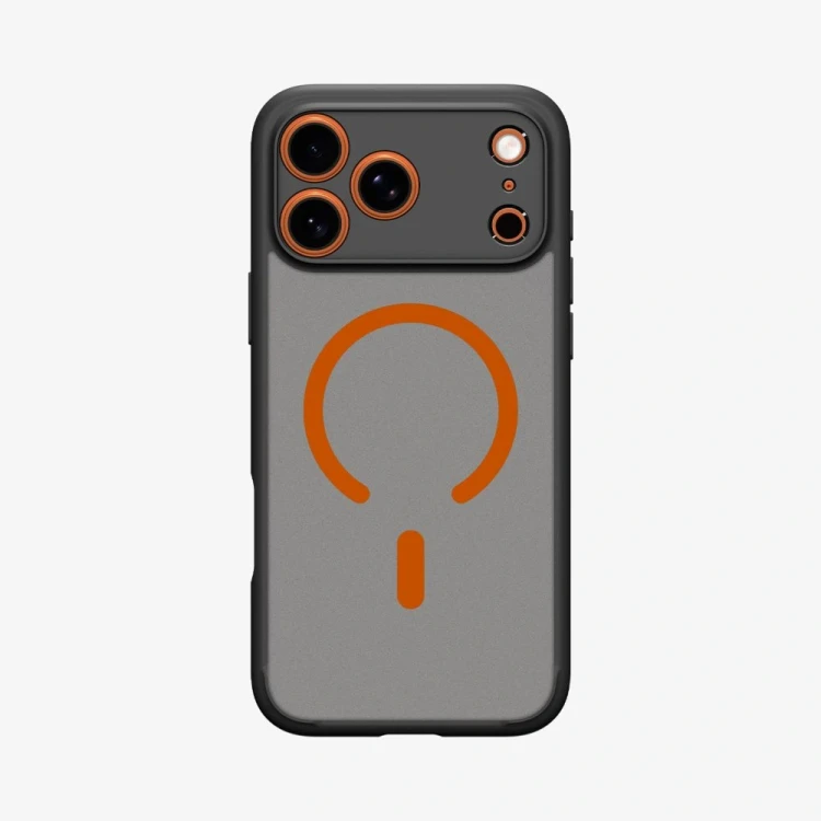 Etui Spigen Ultra Hybrid Mag MagSafe do Apple iPhone 17 Pro Max Frost Black/orange