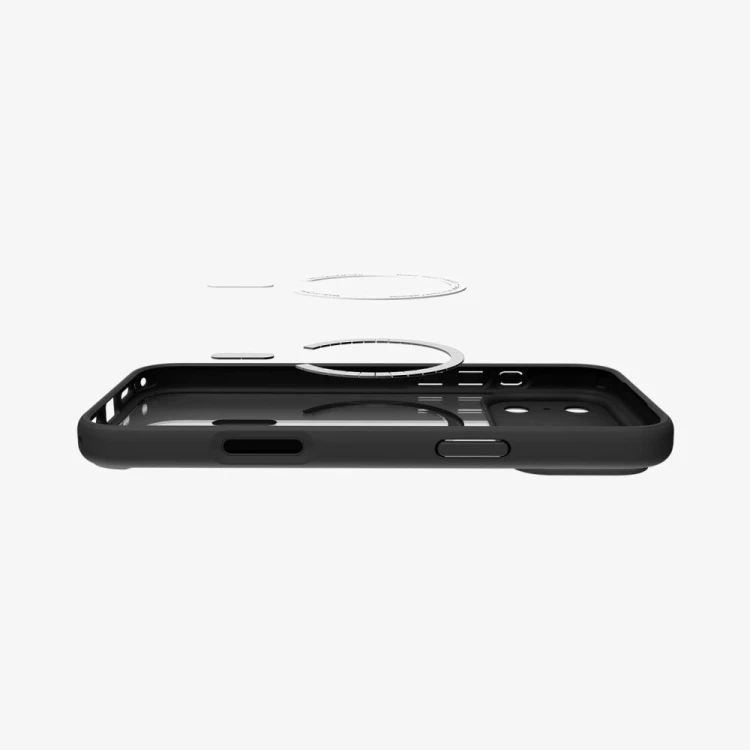 Etui Spigen Ultra Hybrid Mag MagSafe do Apple iPhone 17 Pro Max Frost Black/orange