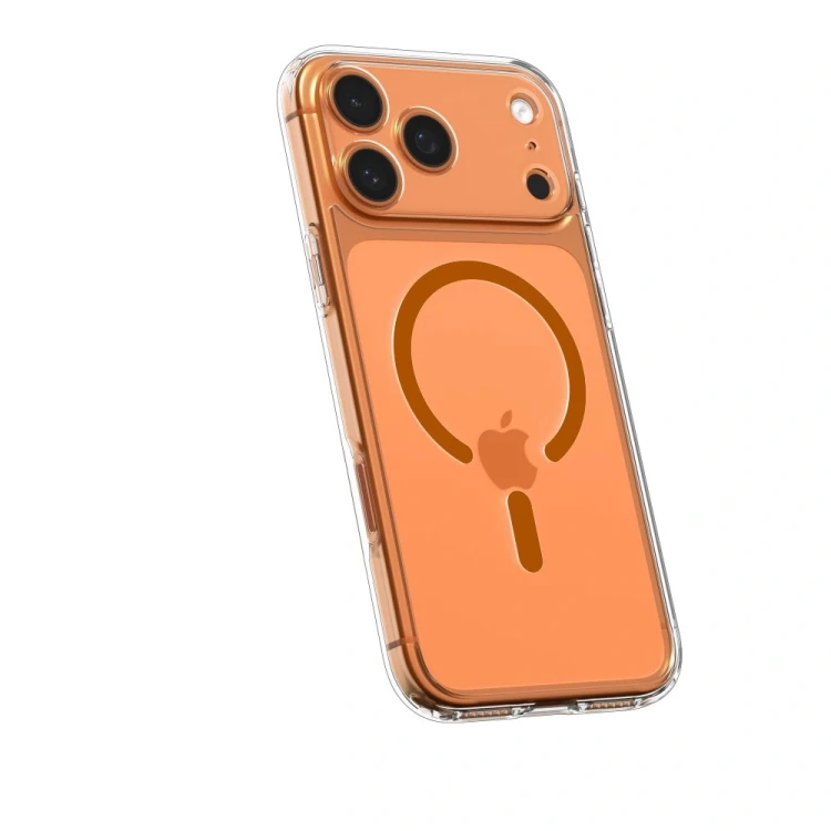 Etui Spigen Ultra Hybrid Mag MagSafe do Apple iPhone 17 Pro Max Clear/orange