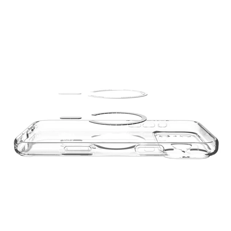 Etui Spigen Ultra Hybrid Mag MagSafe do Apple iPhone 17 Pro Max Clear/orange