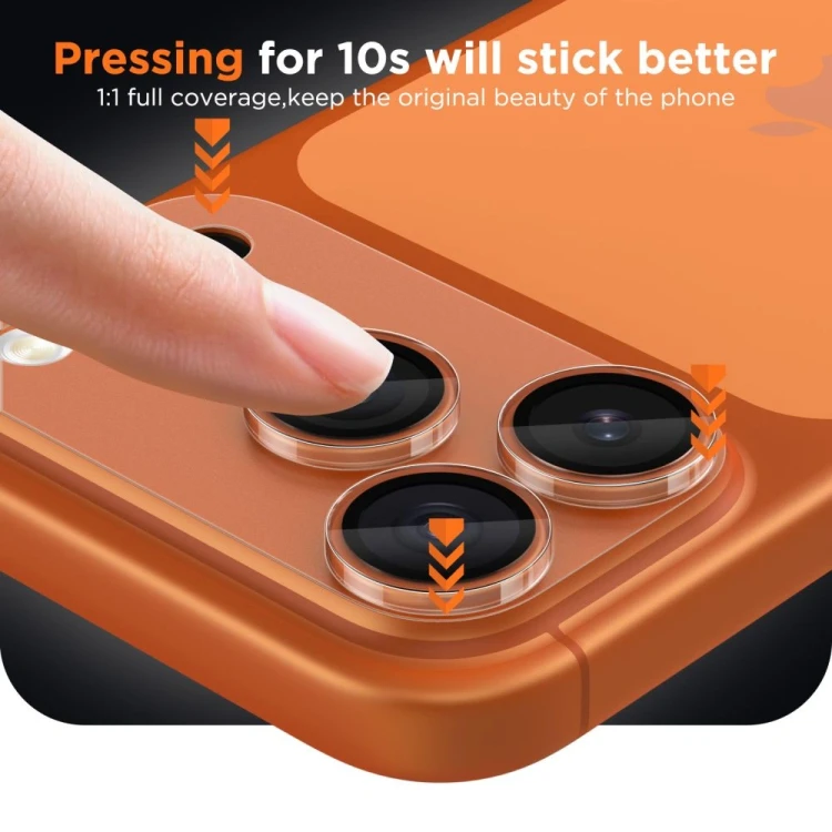 Osłona aparatu Tech-Protect Camfull Fit+ do Apple iPhone 17 Pro Max Matte Clear